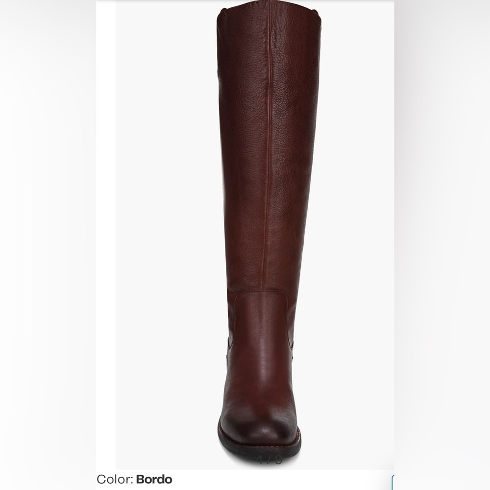 Franco Sarto all leather, deep dark red almost burgundy in color. - Picture 6 of 7
